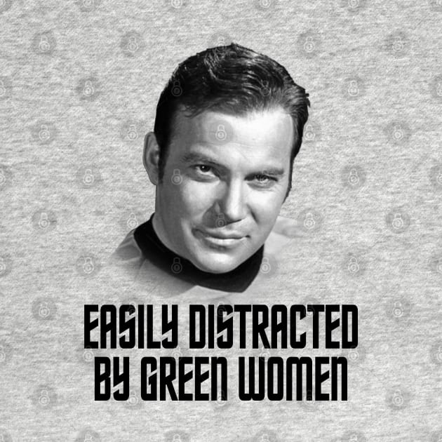 Star Trek - easily distracted by green women by ROBZILLA